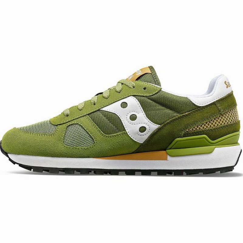 Men's Saucony Shadow Original Sneakers Green / Green | RGMZXHW-57