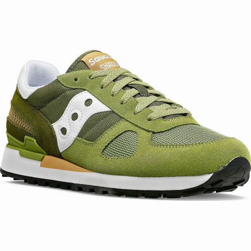 Men's Saucony Shadow Original Sneakers Green / Green | RGMZXHW-57