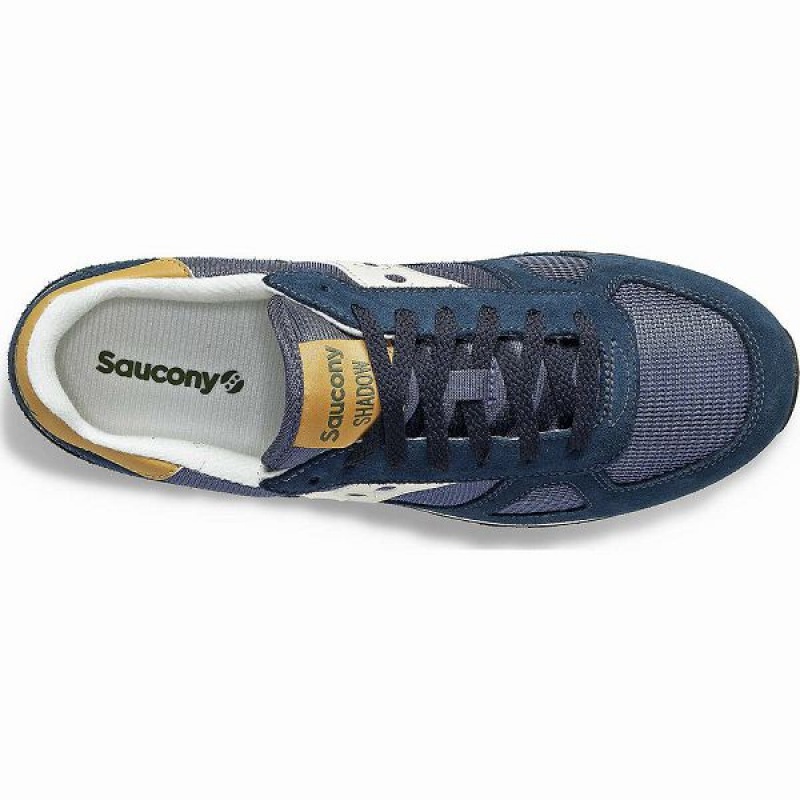 Men's Saucony Shadow Original Sneakers Navy / Brown | SFJUVGY-19