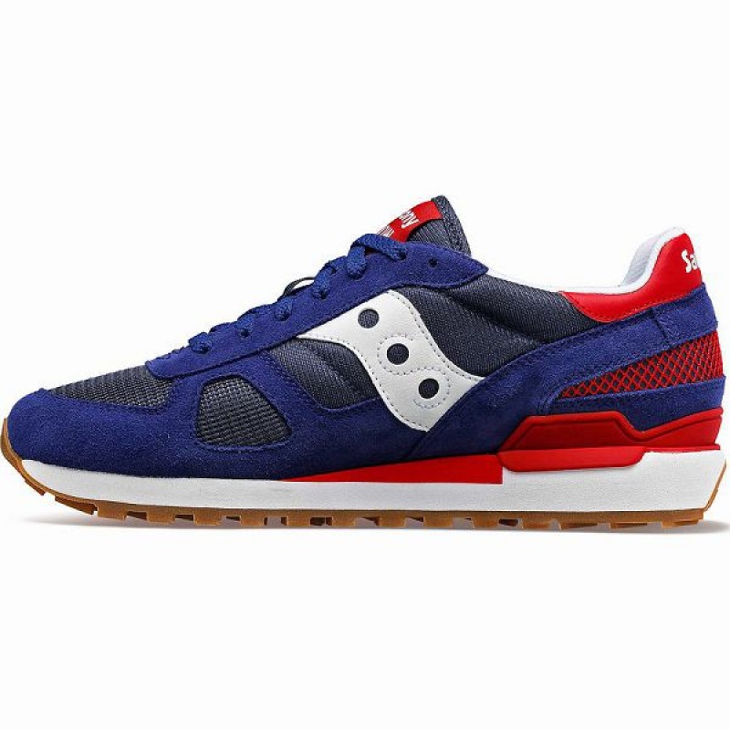 Men's Saucony Shadow Original Sneakers Navy / Red | ORJANUP-90