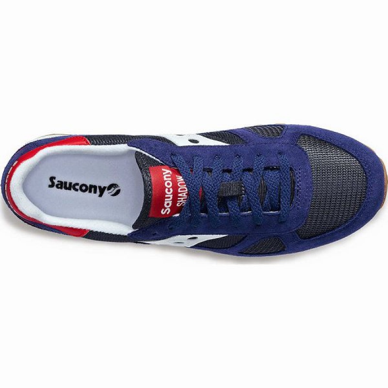 Men's Saucony Shadow Original Sneakers Navy / Red | ORJANUP-90