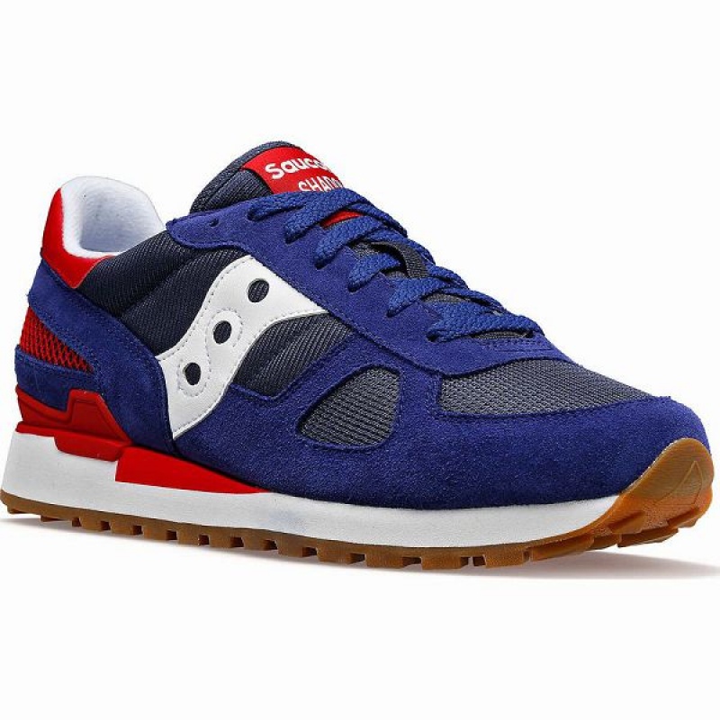 Men's Saucony Shadow Original Sneakers Navy / Red | ORJANUP-90