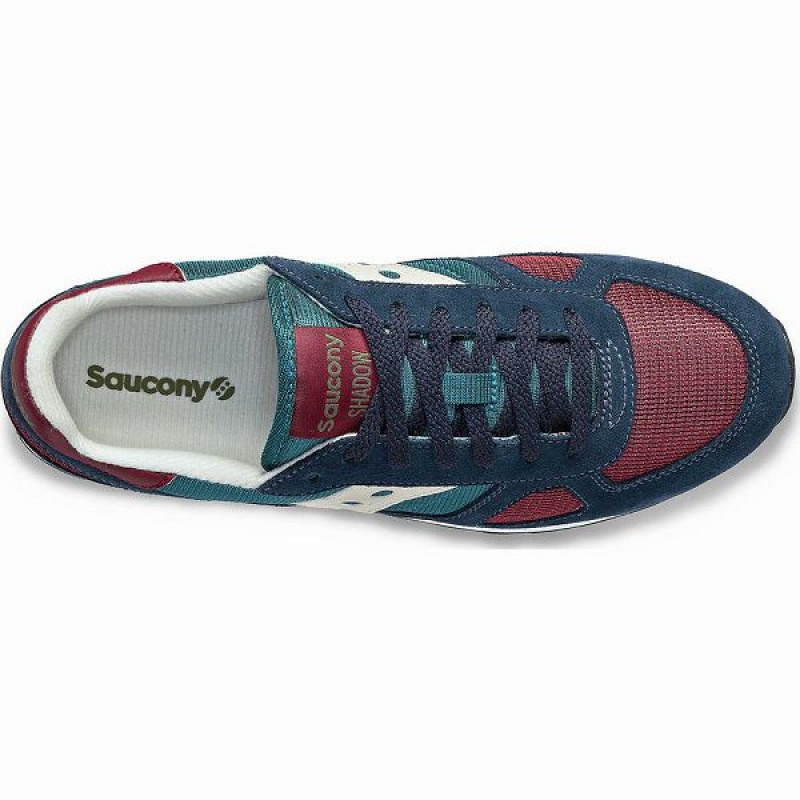 Men's Saucony Shadow Original Sneakers Navy / Green | HCKQZAX-81