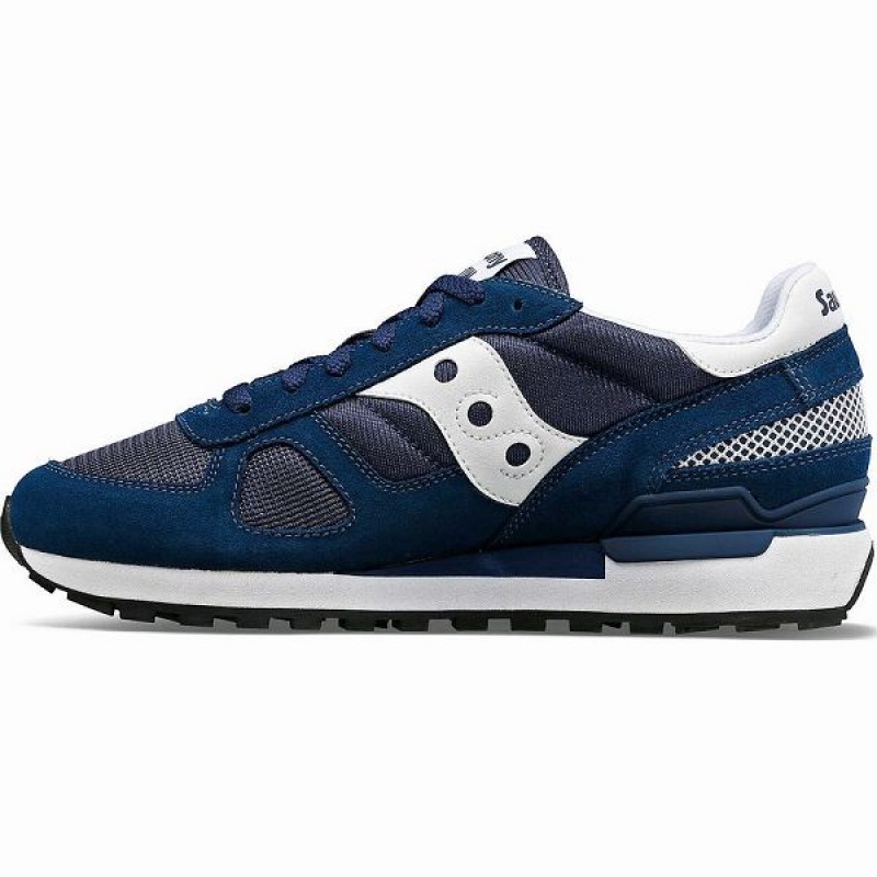 Men's Saucony Shadow Original Sneakers Navy / White | COTRHBL-89