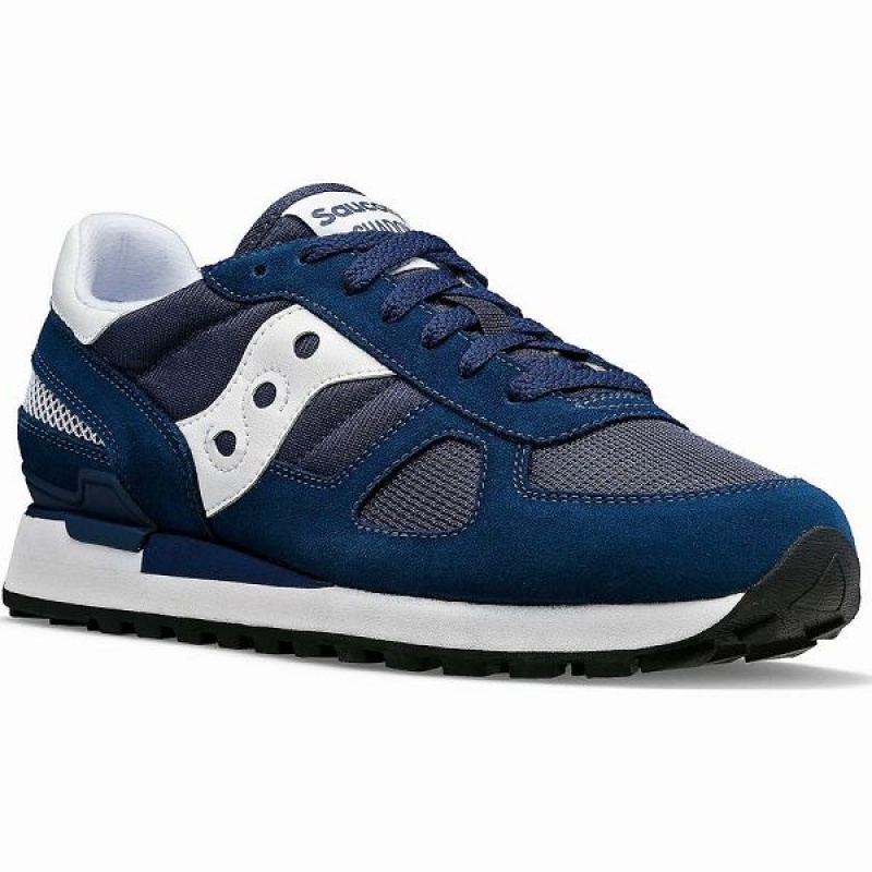 Men's Saucony Shadow Original Sneakers Navy / White | COTRHBL-89