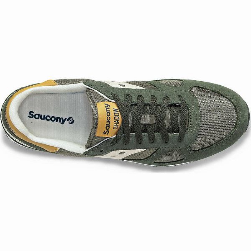 Men's Saucony Shadow Original Sneakers Olive / Brown | AQKFXLB-43