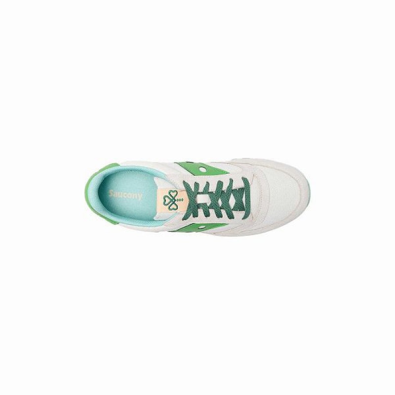 Men's Saucony Shamrock Jazz 81 Sneakers White / Green | CLJBQOV-87