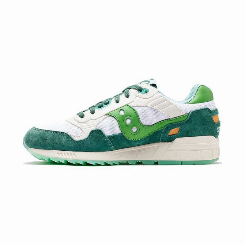 Men's Saucony Shamrock Shadow 5000 Sneakers White / Green | COURTEJ-56