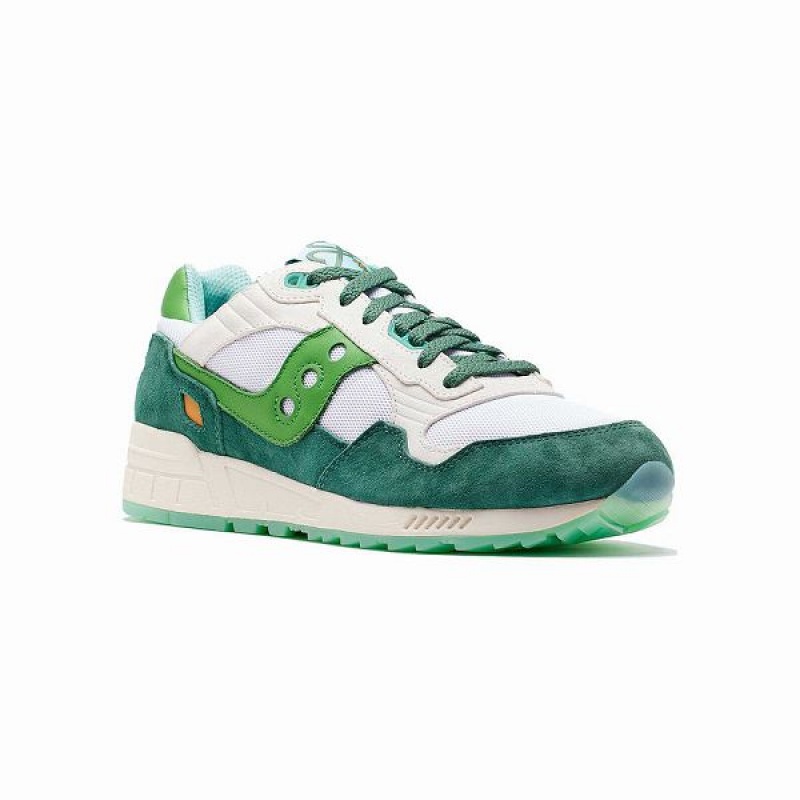 Men's Saucony Shamrock Shadow 5000 Sneakers White / Green | COURTEJ-56