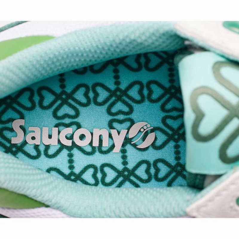 Men's Saucony Shamrock Shadow 5000 Sneakers White / Green | COURTEJ-56