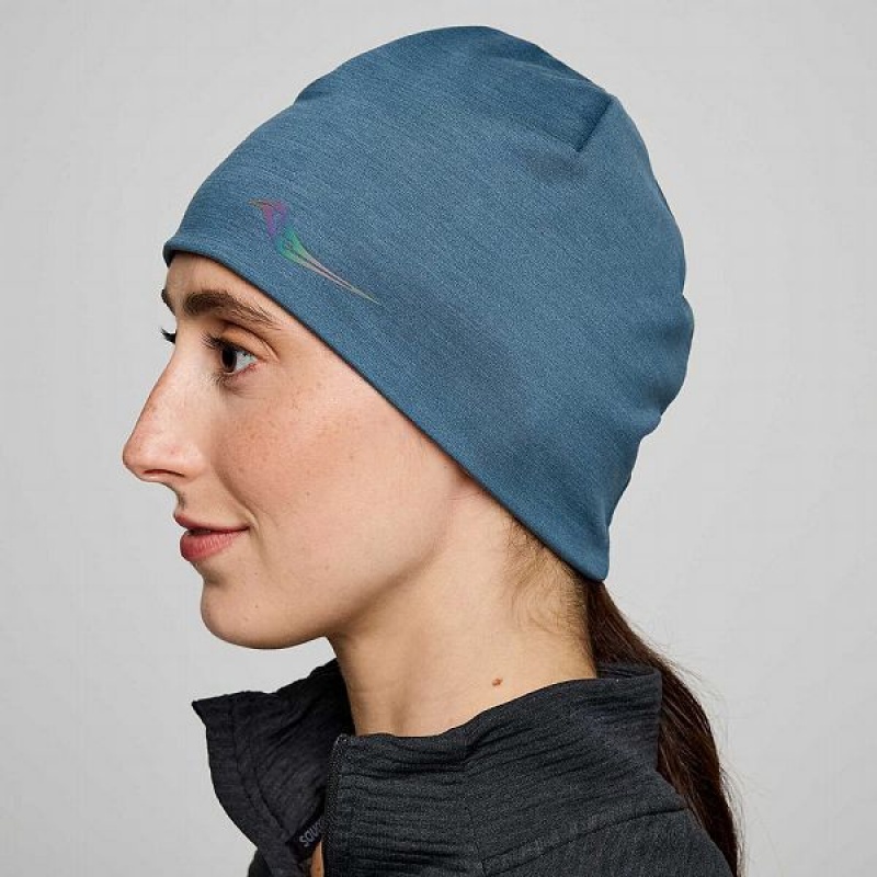 Men\'s Saucony Solstice Beanie Blue | UZGANHP-51