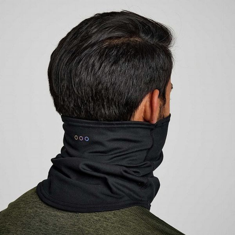 Men's Saucony Solstice Gaiter Neck Warmer Black | FAVDYIE-47