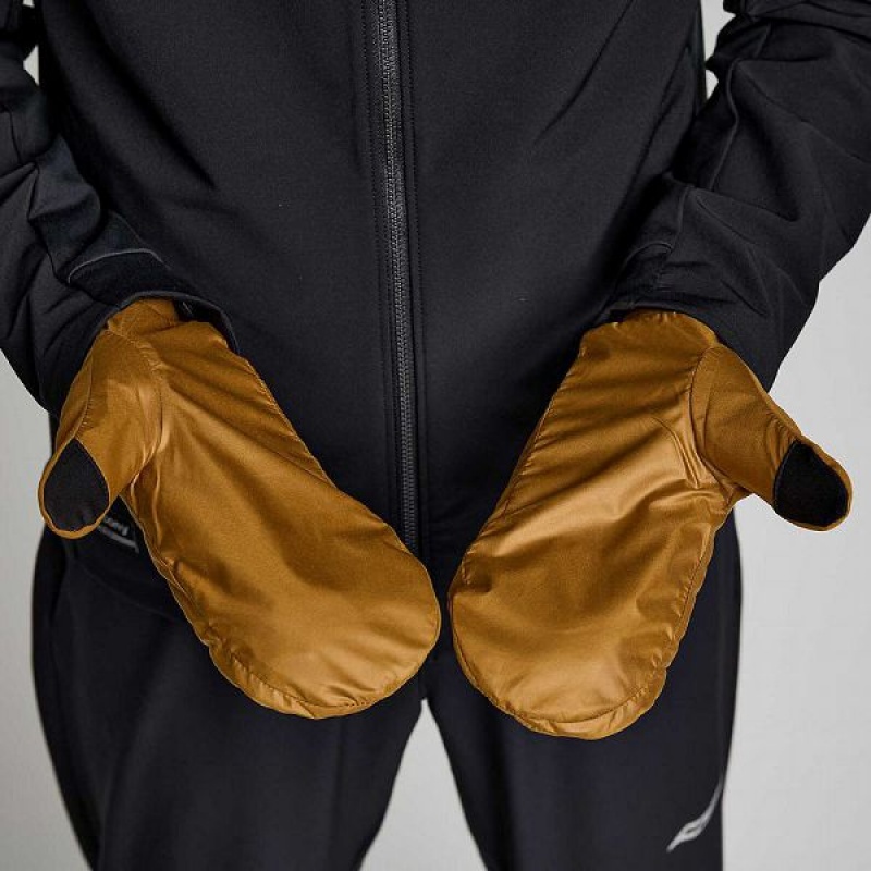 Men's Saucony Solstice Mitt Gloves Brown | ACMSTZH-34