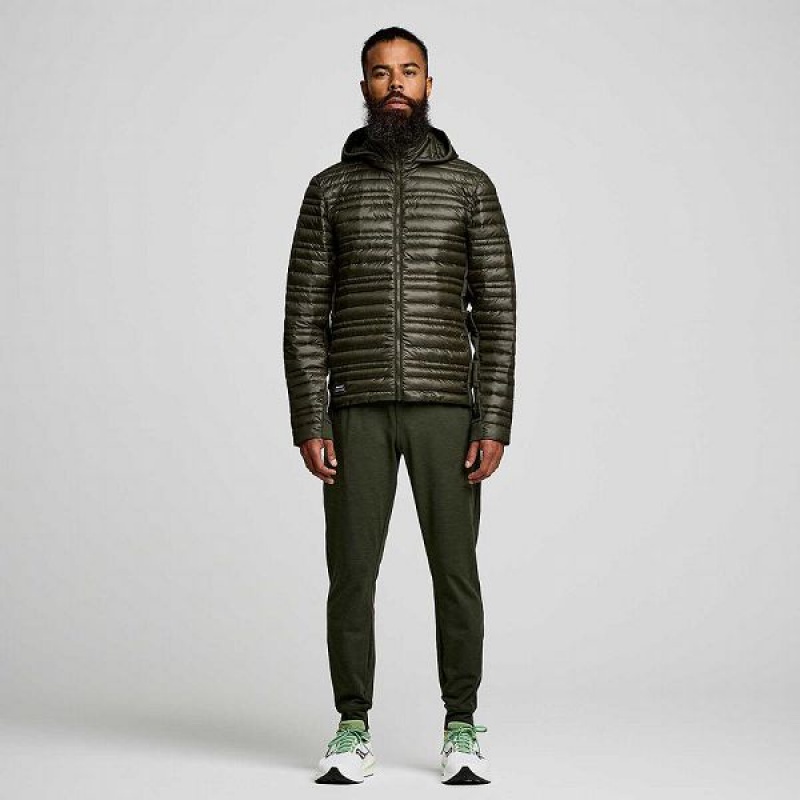 Men's Saucony Solstice Oysterpuff Jackets Umbra | OFWLSZV-83