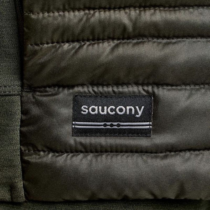 Men's Saucony Solstice Oysterpuff Jackets Umbra | OFWLSZV-83