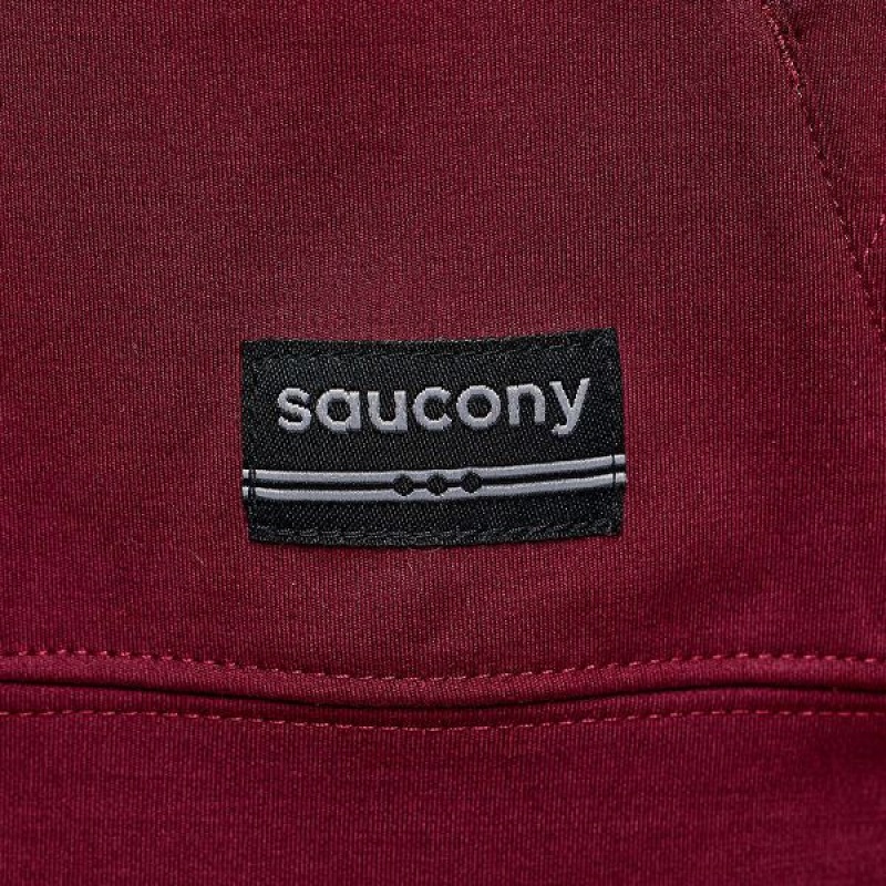 Men's Saucony Solstice Zip Hoody Tops Red | AFXCKZW-63