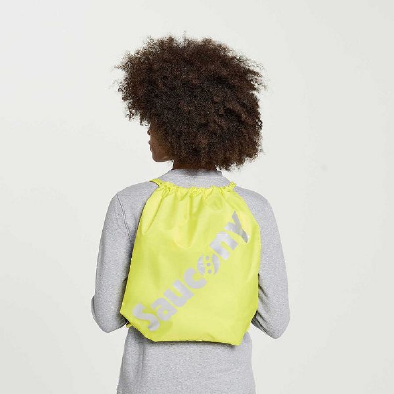 Men's Saucony String Bags Yellow | CIDGZJU-83