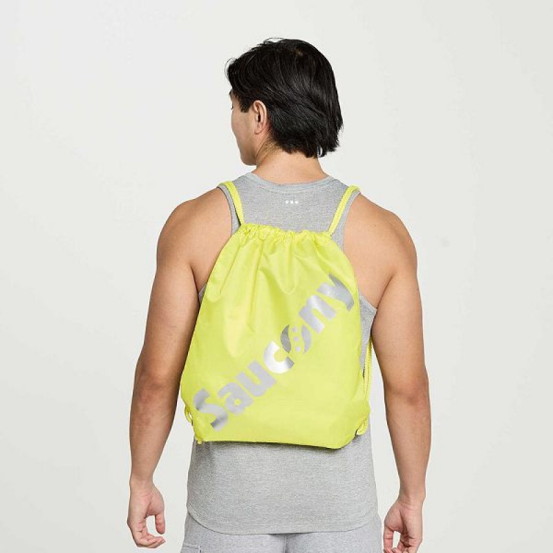 Men\'s Saucony String Bags Yellow | CIDGZJU-83