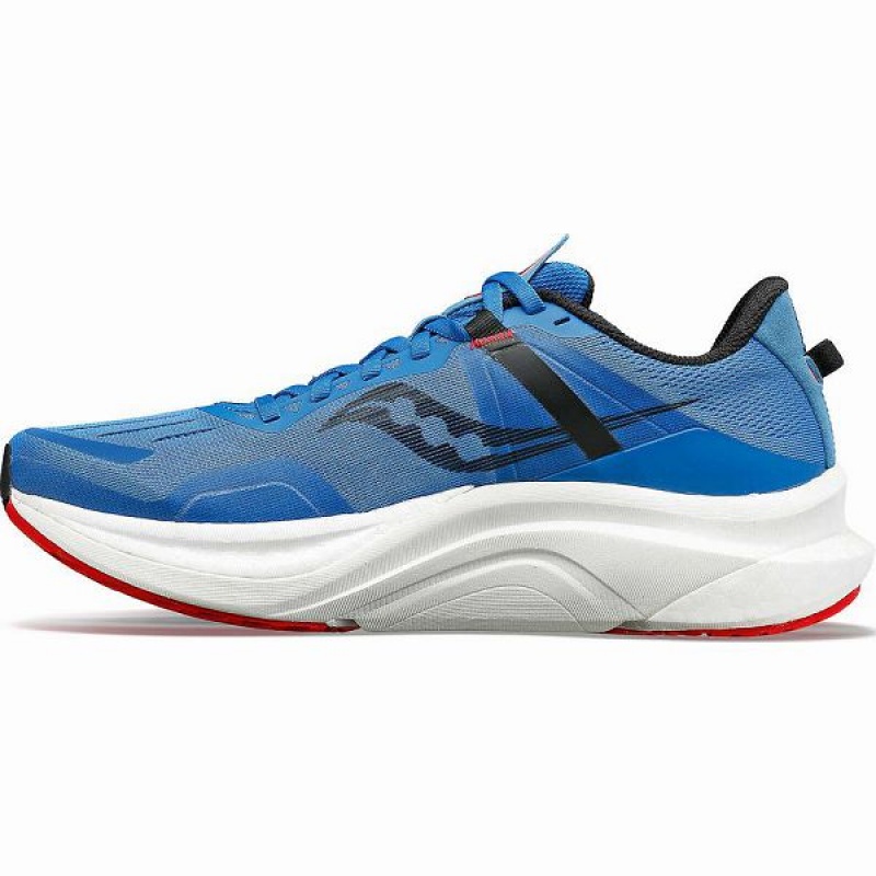 Men's Saucony Tempus Running Shoes Blue / Red | CFQHPDY-52