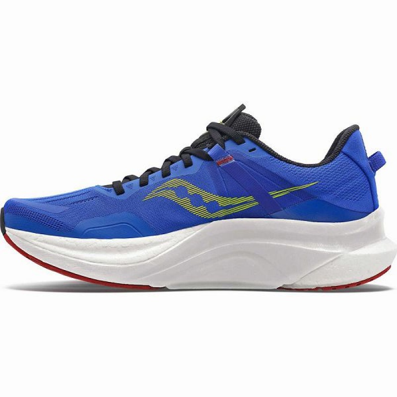 Men's Saucony Tempus Running Shoes Blue | RXSTBNE-05