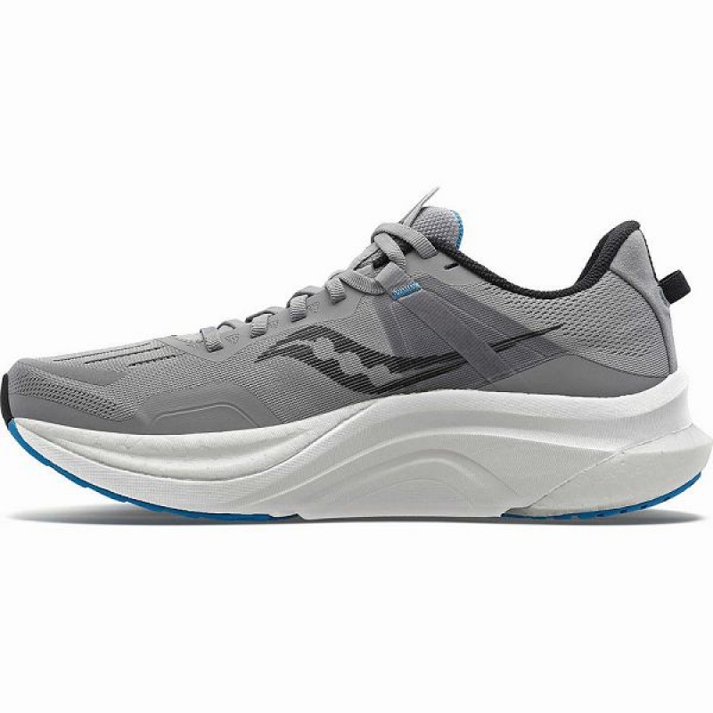 Men's Saucony Tempus Running Shoes Grey / Blue | NXSWMLJ-96