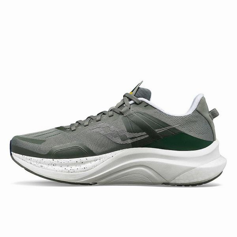 Men's Saucony Tempus Running Shoes Khaki / White | DPQULWM-89