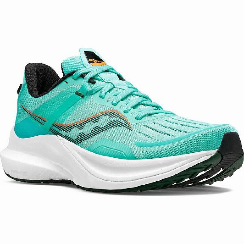 Men's Saucony Tempus Running Shoes Mint | EKFWADQ-80