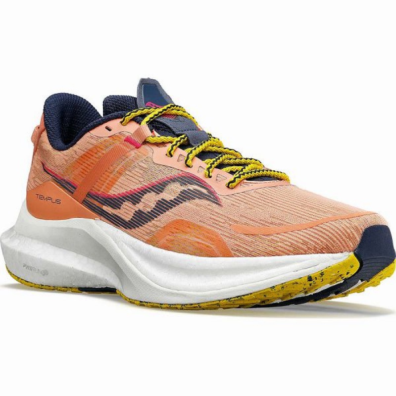 Men's Saucony Tempus Running Shoes Orange | LNPQEDS-47