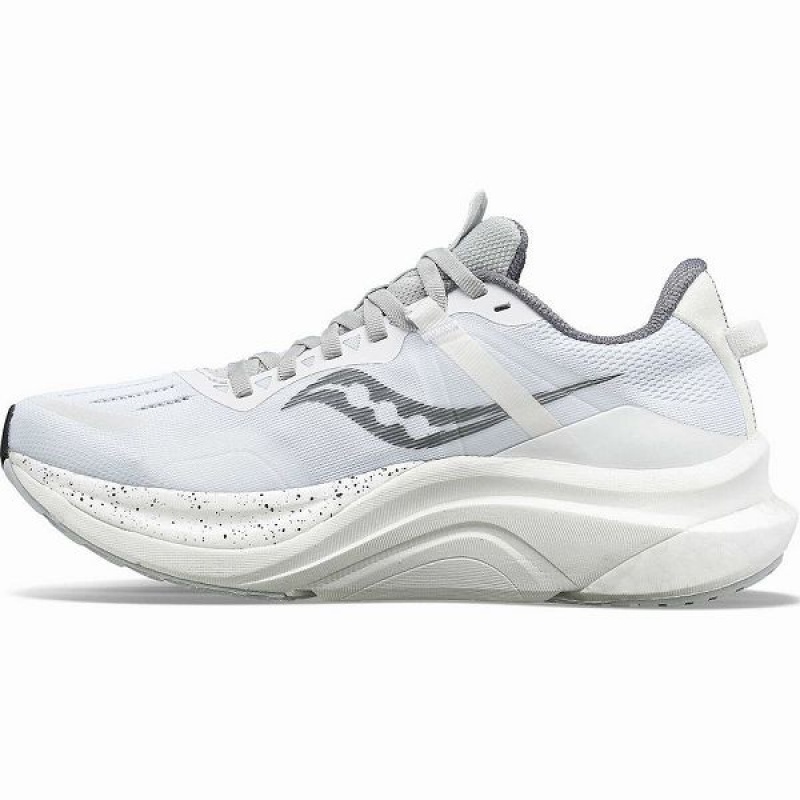 Men's Saucony Tempus Running Shoes White / Black | IKNLQBR-32