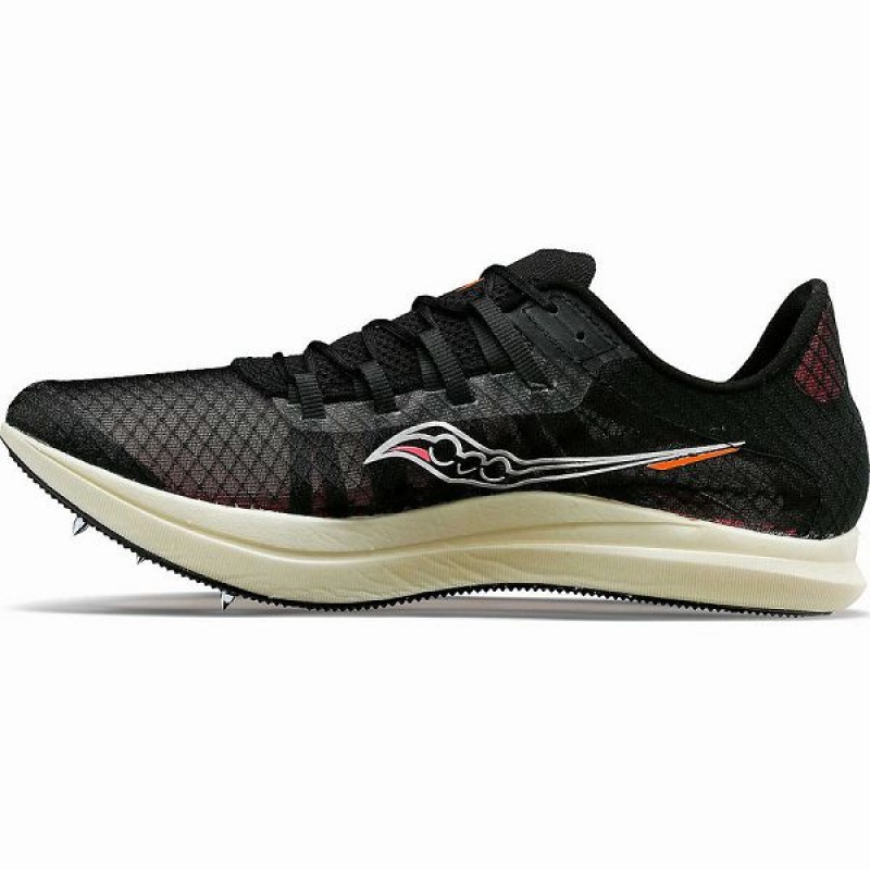 Men's Saucony Terminal VT Spikes Shoes Black | CIUBFZH-48