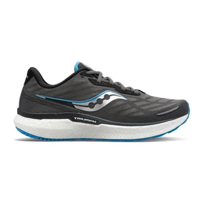 Men's Saucony Triumph 19 Running Shoes Grey | KFNJDZE-14