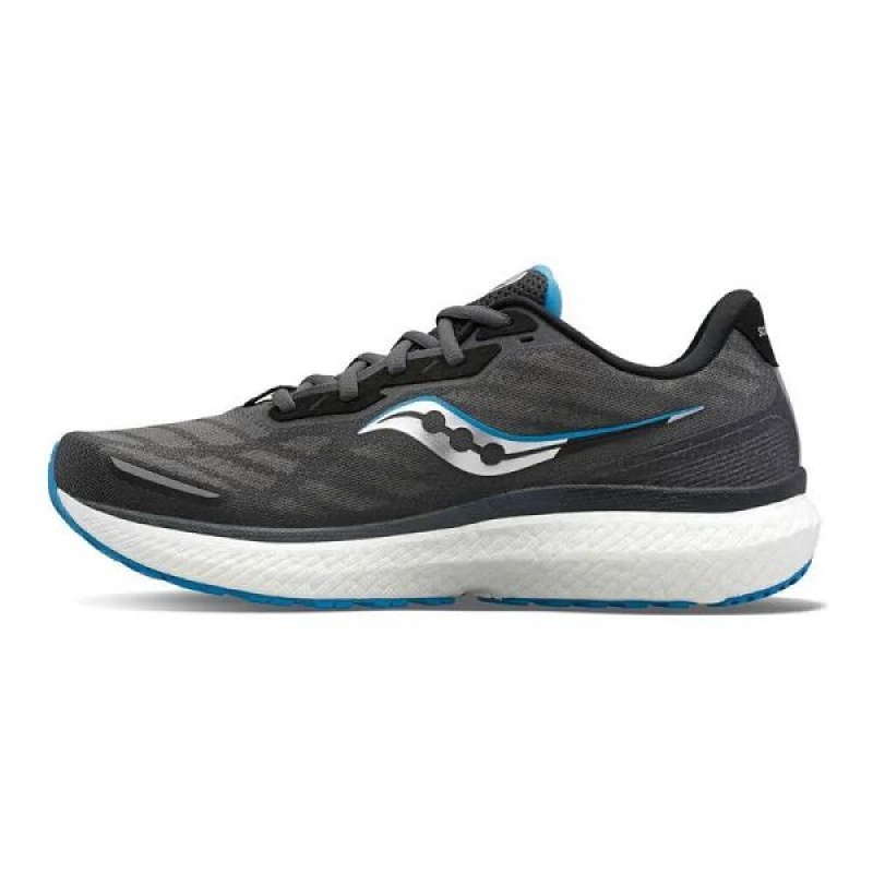 Men's Saucony Triumph 19 Running Shoes Grey | KFNJDZE-14