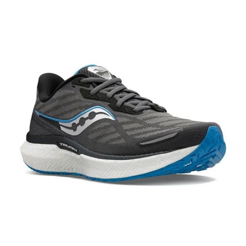 Men's Saucony Triumph 19 Running Shoes Grey | KFNJDZE-14