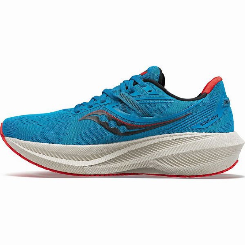 Men's Saucony Triumph 20 Running Shoes Blue | AHRBQUZ-45