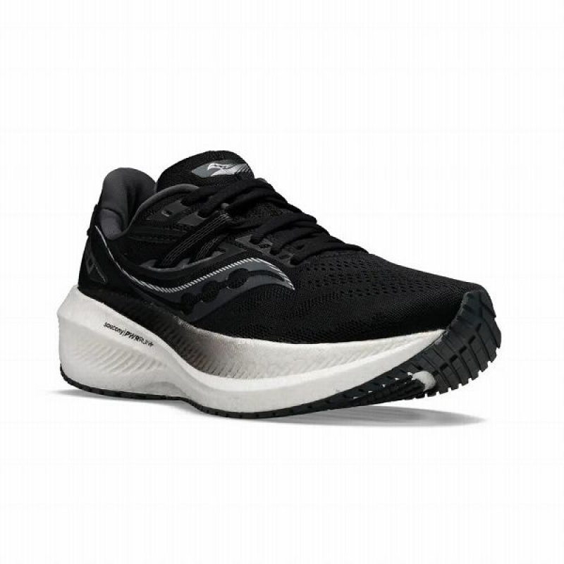 Men's Saucony Triumph 20 Running Shoes Black | UOAWLDB-23