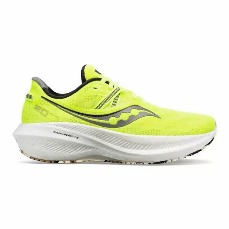 Men\'s Saucony Triumph 20 Running Shoes Green | HKDQZEB-70