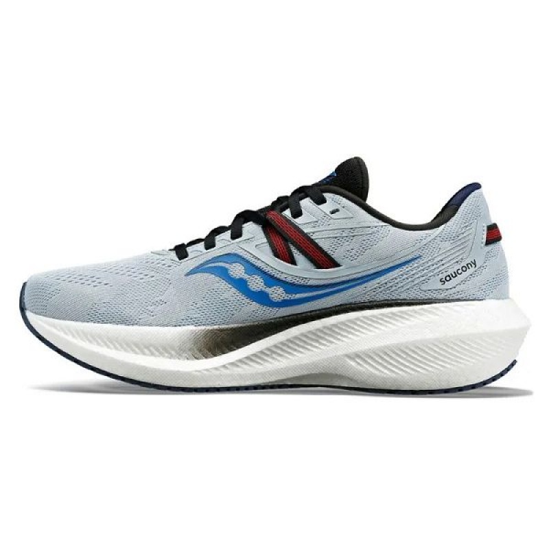 Men's Saucony Triumph 20 Running Shoes Light Blue / Black | MHRBTJY-10