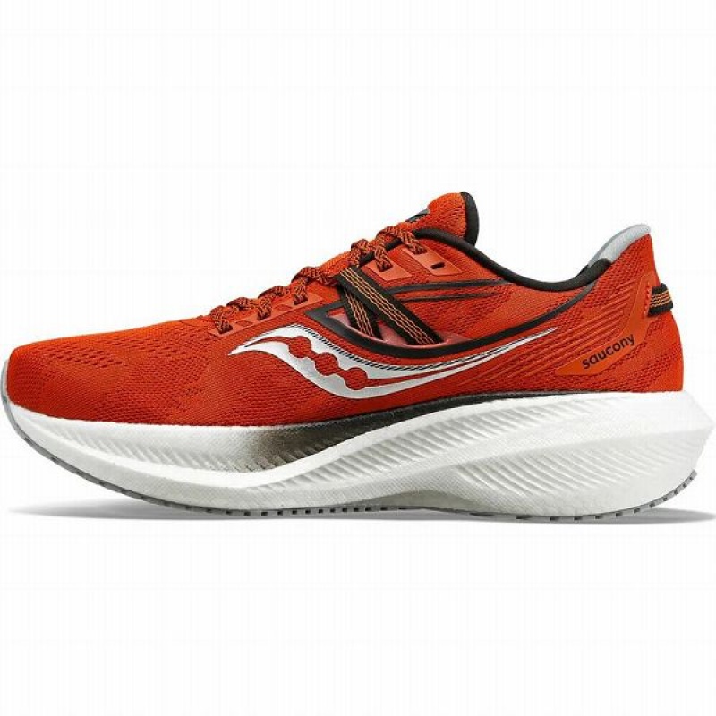 Men's Saucony Triumph 20 Running Shoes Red | FZHMTLP-47