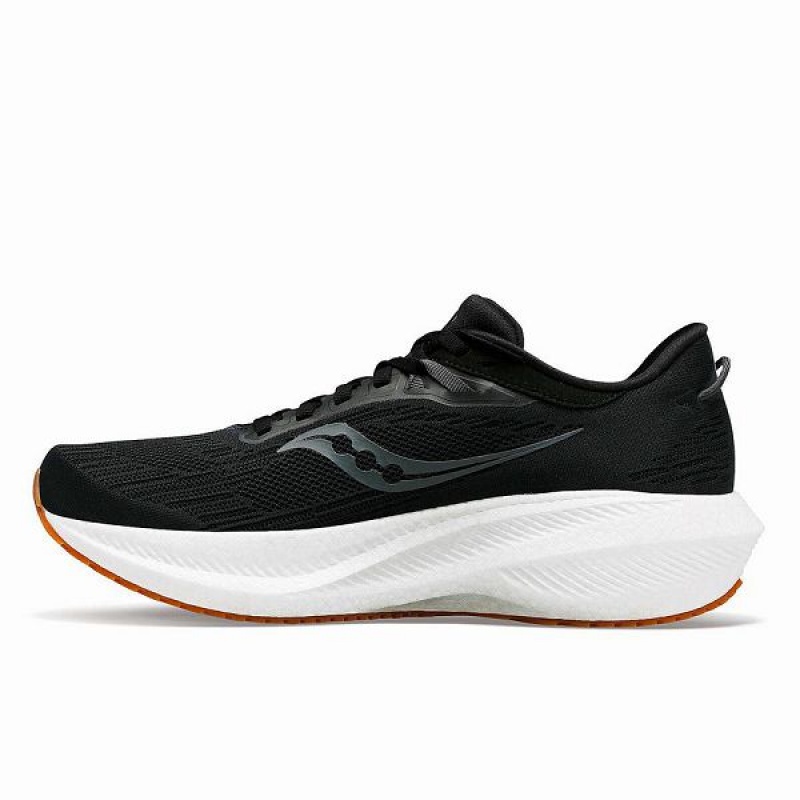 Men's Saucony Triumph 21 Running Shoes Black | ZDTIEWC-25