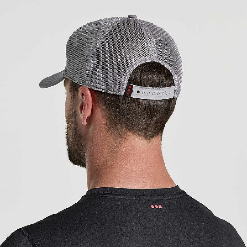 Men's Saucony Trucker Hats Grey | HJRYIWE-87