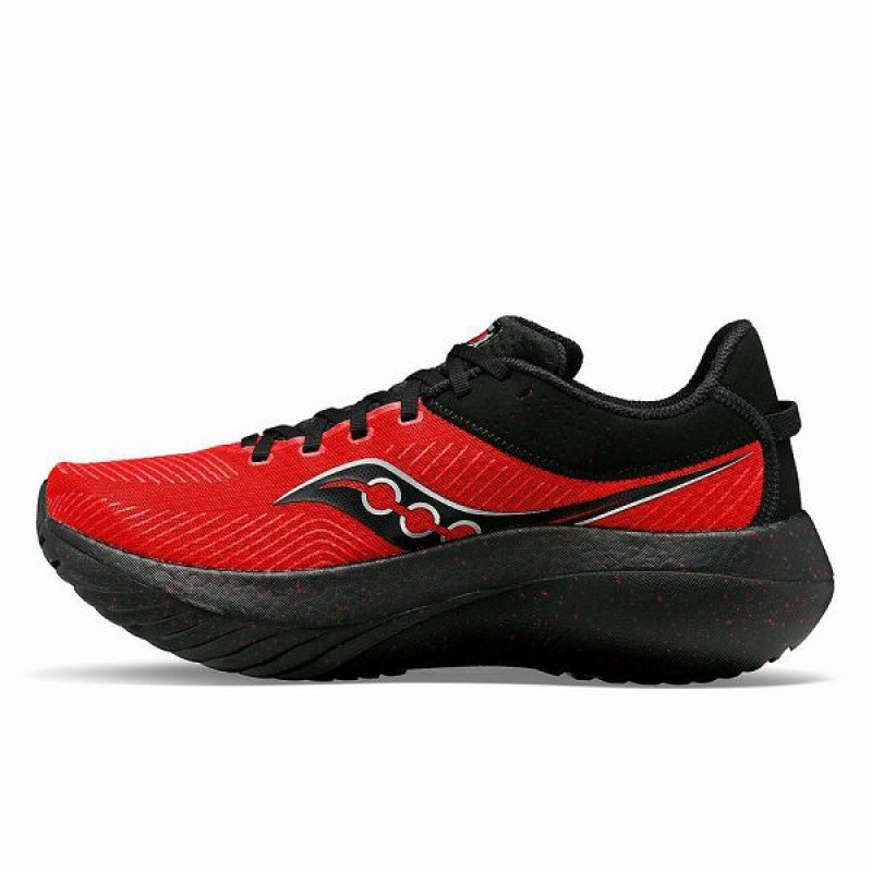 Men's Saucony X Black Men Run Kinvara Pro Running Shoes Red / Black | ZAGHFLS-20