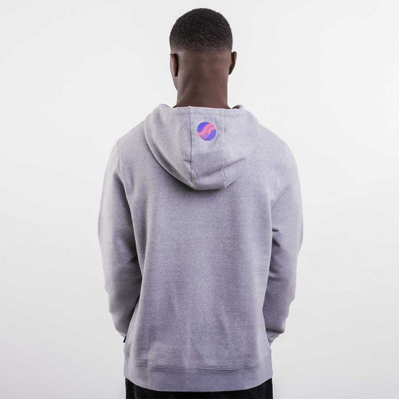 Men's Saucony X Frank Cooke Rested Hoodie Light Grey | WRAKUHG-42