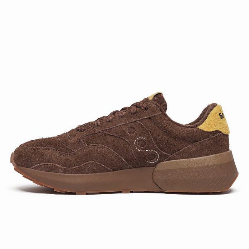 Men's Saucony X Universal Works Jazz NXT Sneakers Brown | TJUMRNX-34