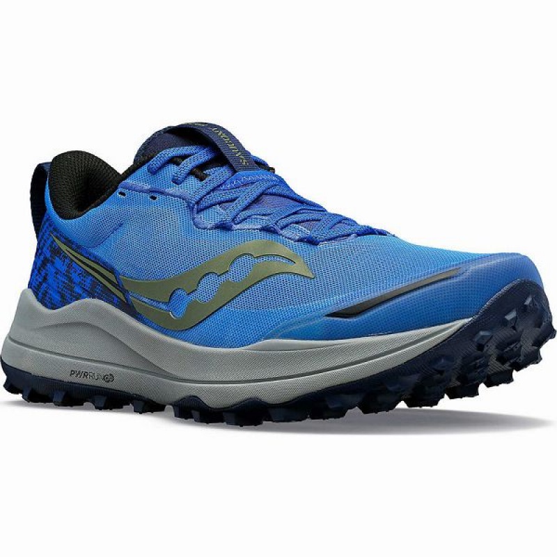 Men's Saucony Xodus Ultra 2 Running Shoes Blue / Navy | GAIQKSY-25