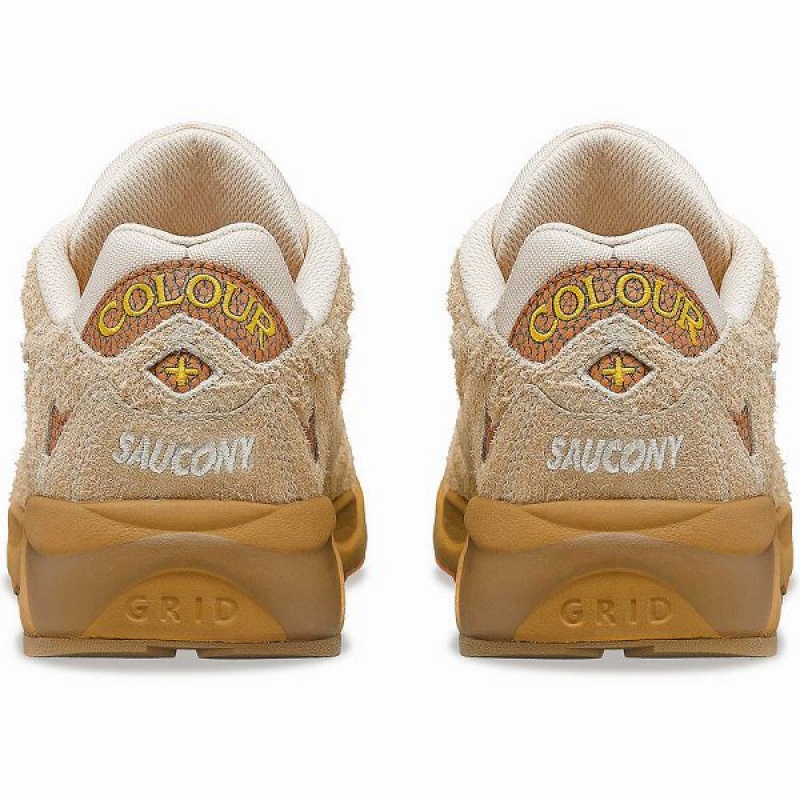 Men's Saucony x Colour Plus Grid Shadow 2 Sneakers Brown | QTDPHCX-92