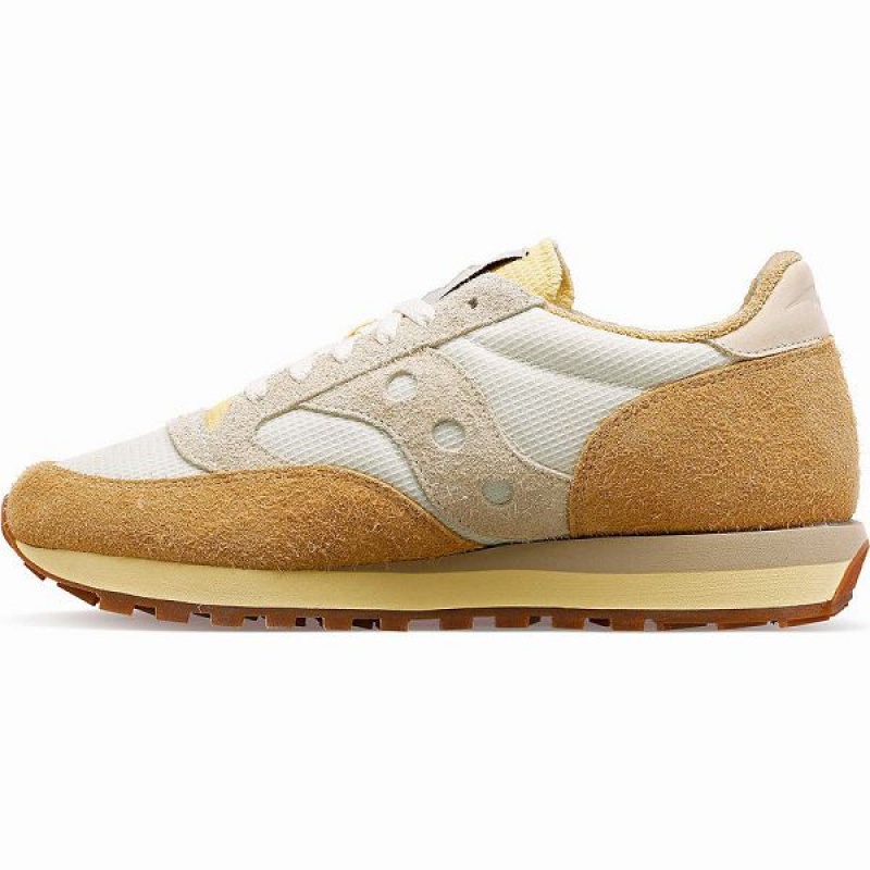 Men's Saucony x Colour Plus Jazz 81 Sneakers White / Beige | RJOSXBU-87