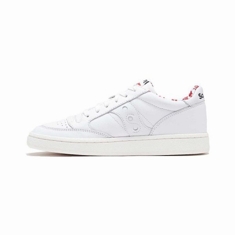 Women's Saucony Amore Jazz Court Sneakers White | NDXTWCF-41