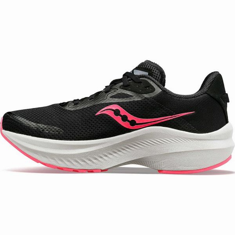 Women's Saucony Axon 3 Running Shoes Black / Pink | RNDXYPK-16