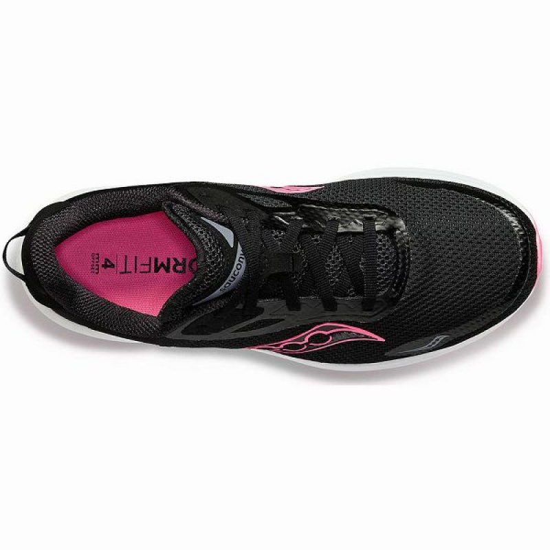 Women's Saucony Axon 3 Running Shoes Black / Pink | RNDXYPK-16