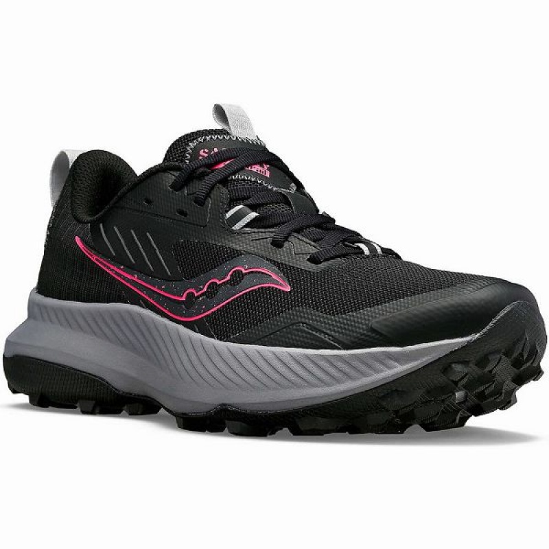 Women's Saucony Blaze TR Running Shoes Black / Pink | YRXATEK-63